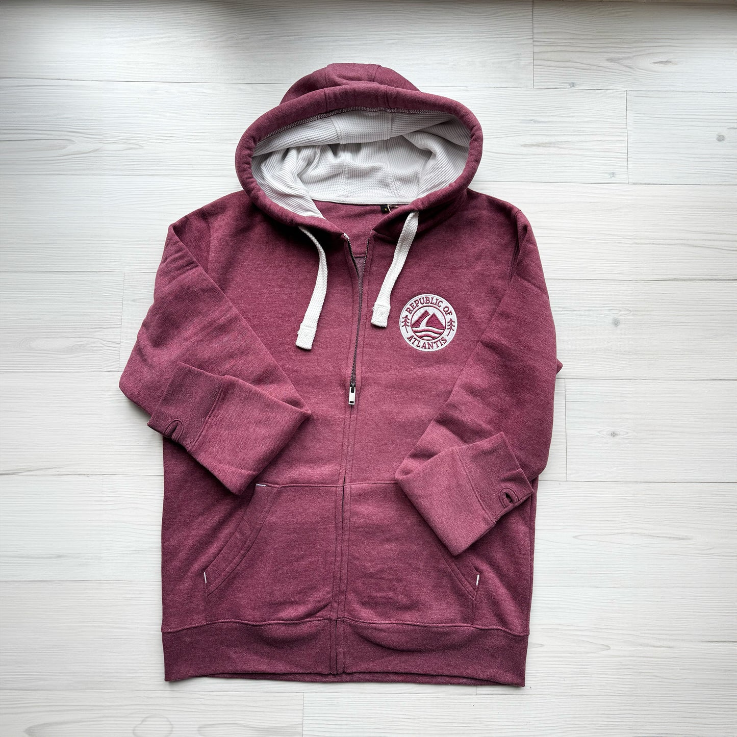 The Bamburgh Zip Up - Women's Republic of Atlantis Zip Up Hoodie in Northumberland Sunrise