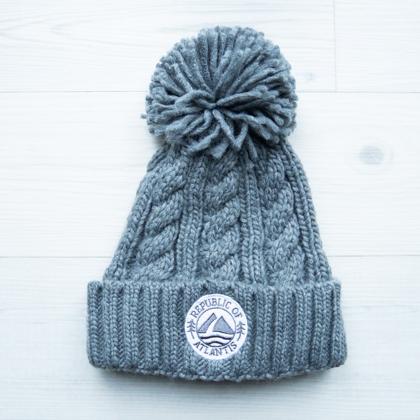 The Skye - Light Grey Knitted Beanie
