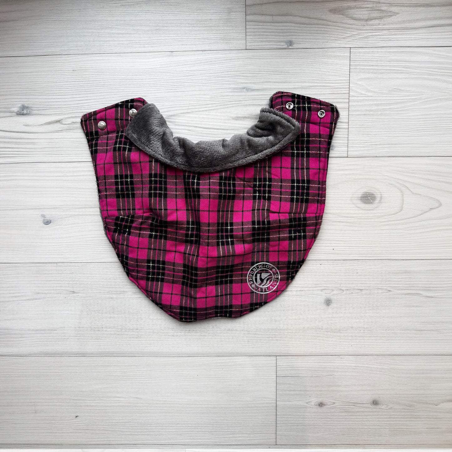 The Billy - Republic of Atlantis Black and Pink Tartan Dog Coat