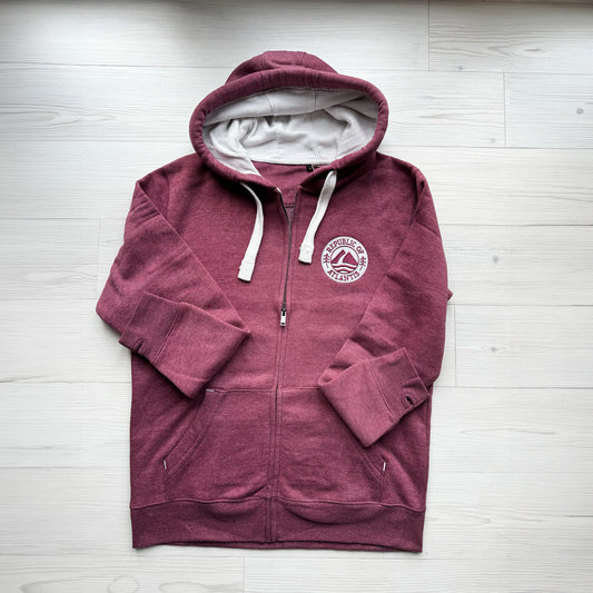 The Bamburgh Zip Up - Women's Republic of Atlantis Zip Up Hoodie in Northumberland Sunrise