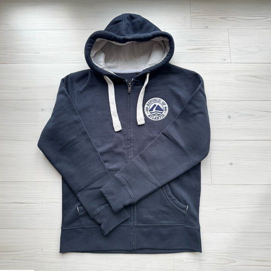 The Fidden Zip Up - Men's Republic of Atlantis Zip Up Hoodie Atlantic Blue