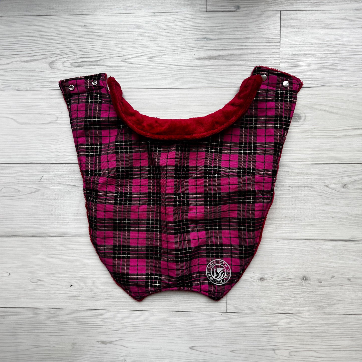 The Billy - Republic of Atlantis Black and Pink Tartan Dog Coat